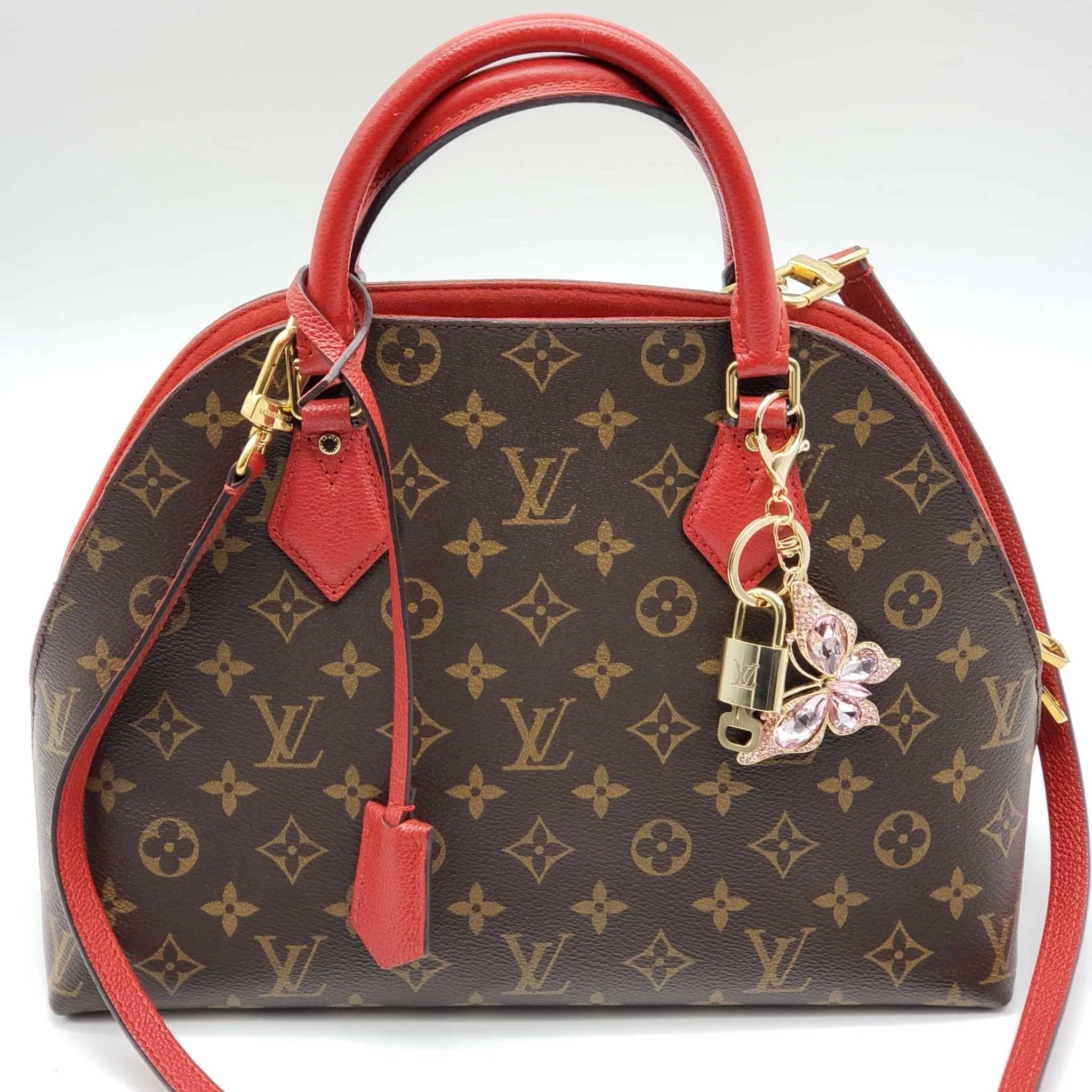 100%  Louis Vuitton Lock and Key with Unbranded Keychain, Keycharm, Bagcharm
