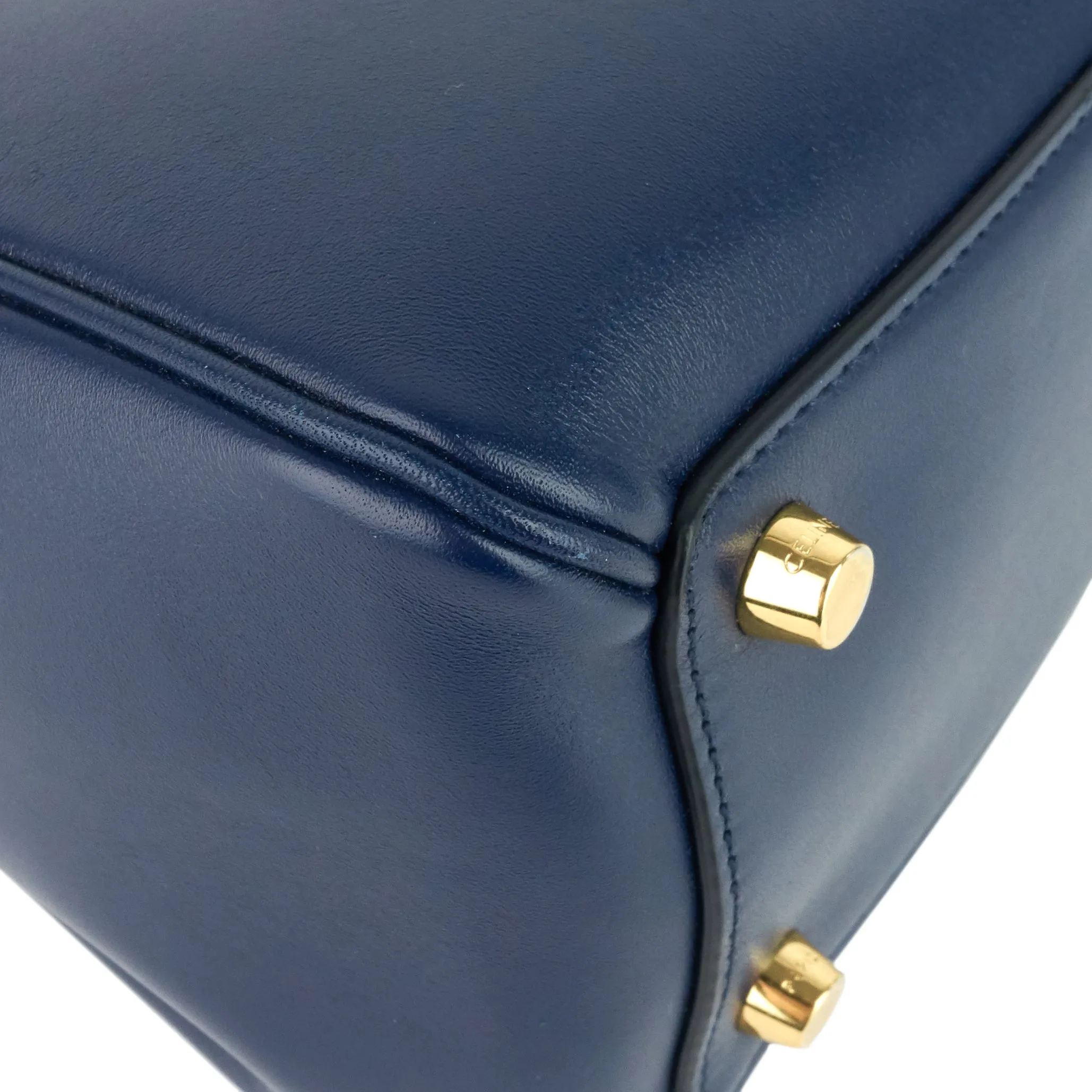 16 Medium Top Handle Satinated Calfskin Bag