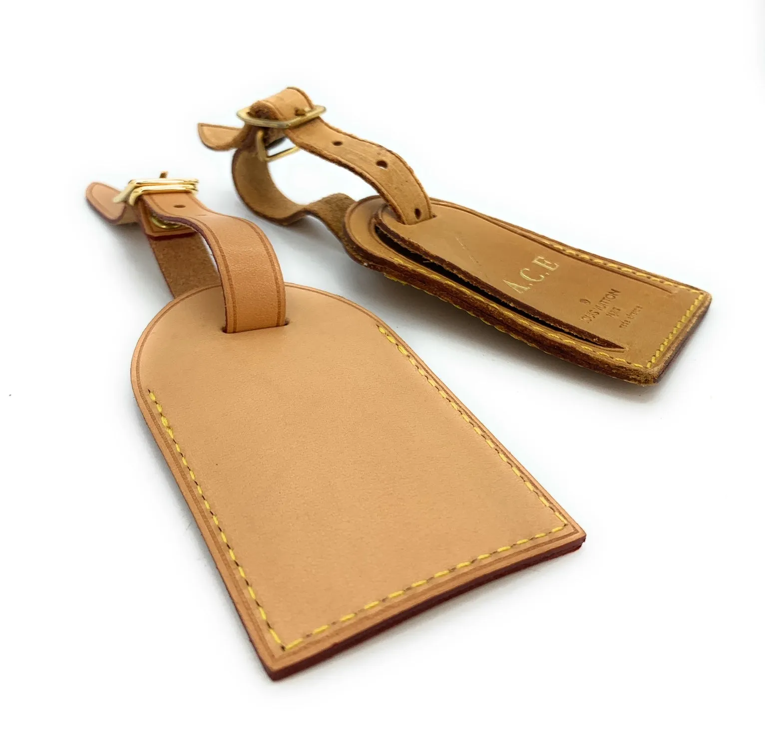 2 Louis Vuitton Vachetta Luggage Tags