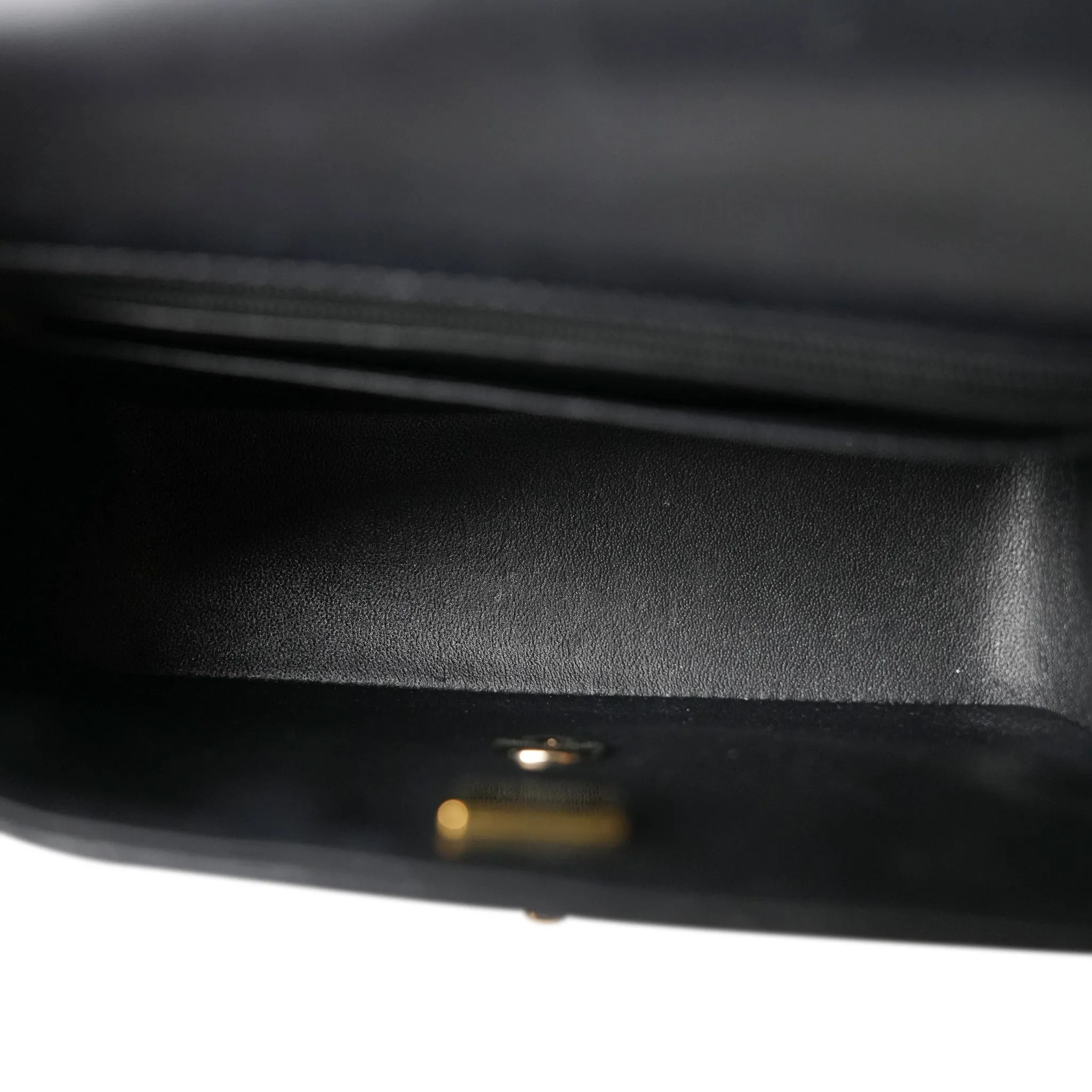 22P Black Lambskin Mini Top Handle LGHW