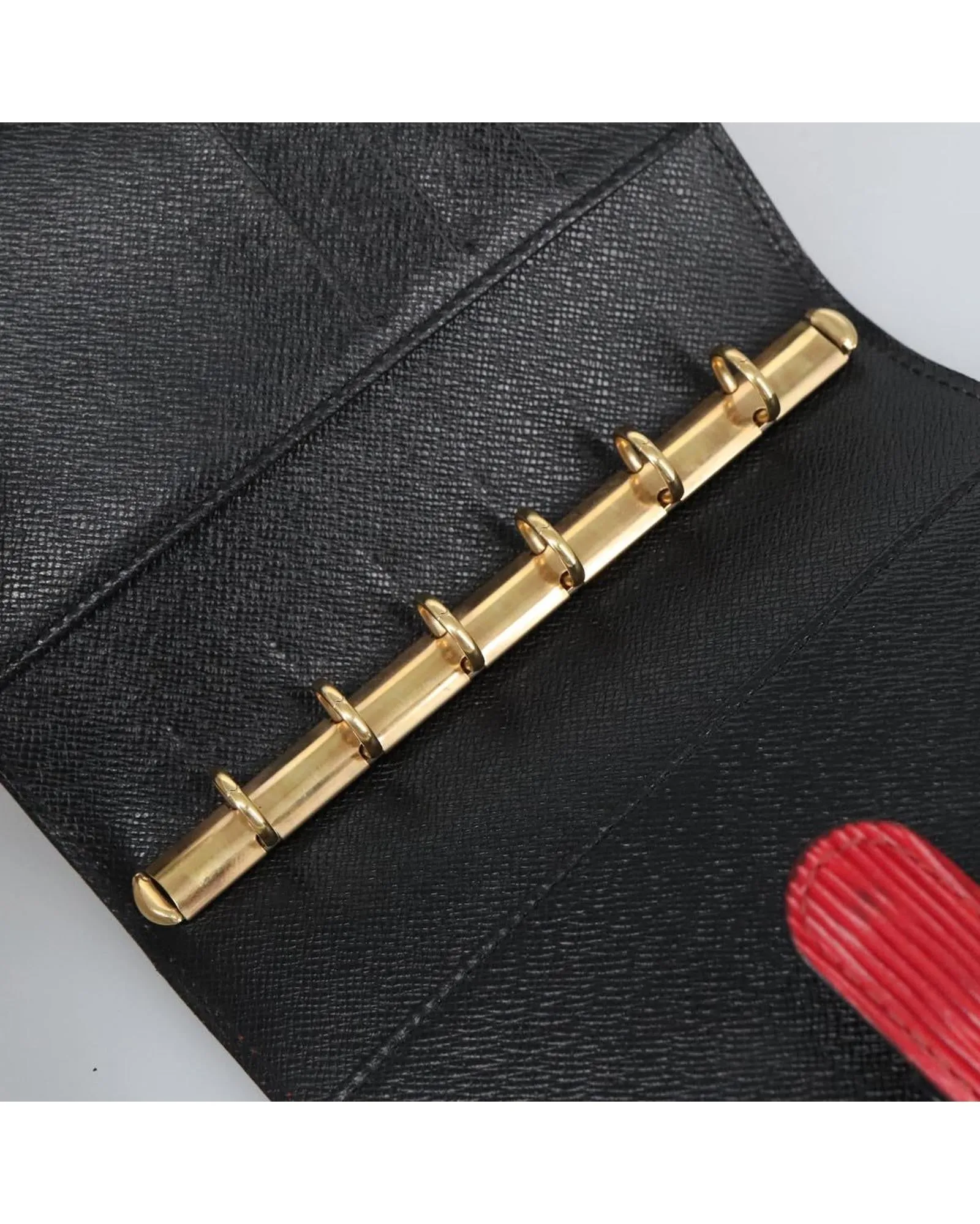 Agenda PM Red Epi Leather Planner