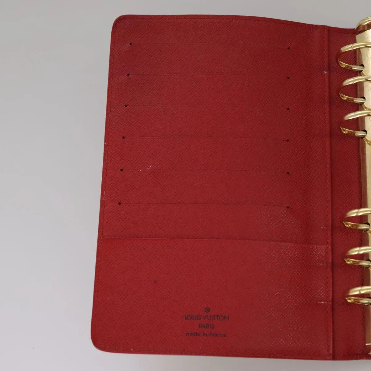 Agenda PM Red Epi Leather Wallet