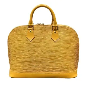 Alma BB Epi Leather Handbag Yellow