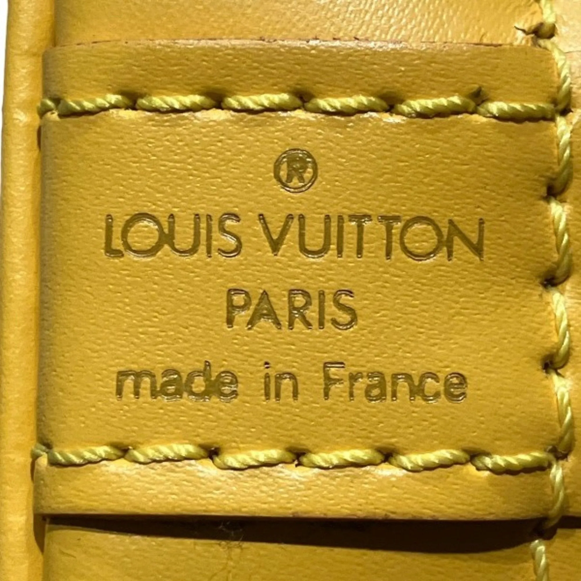 Alma BB Epi Leather Handbag Yellow