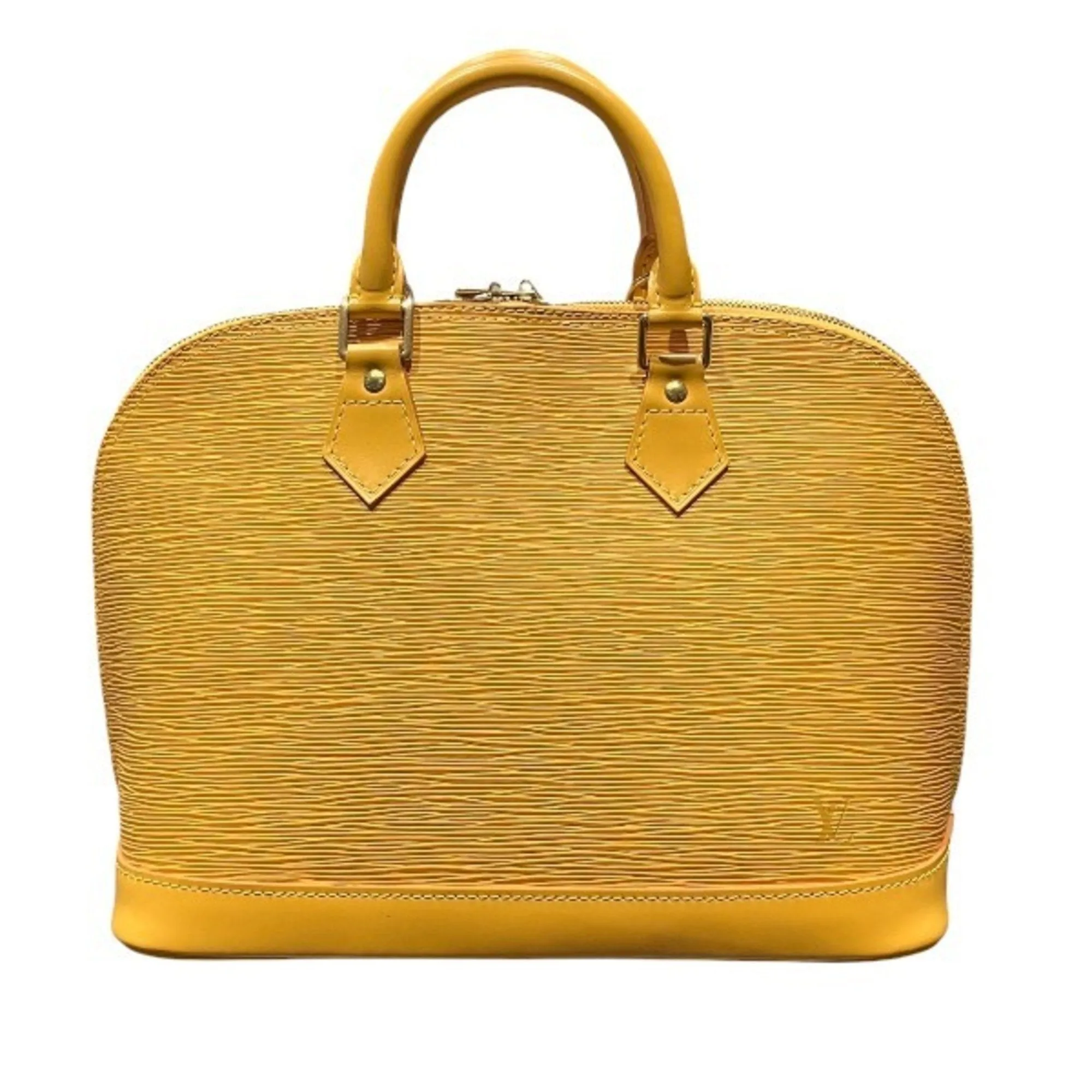 Alma BB Epi Leather Handbag Yellow