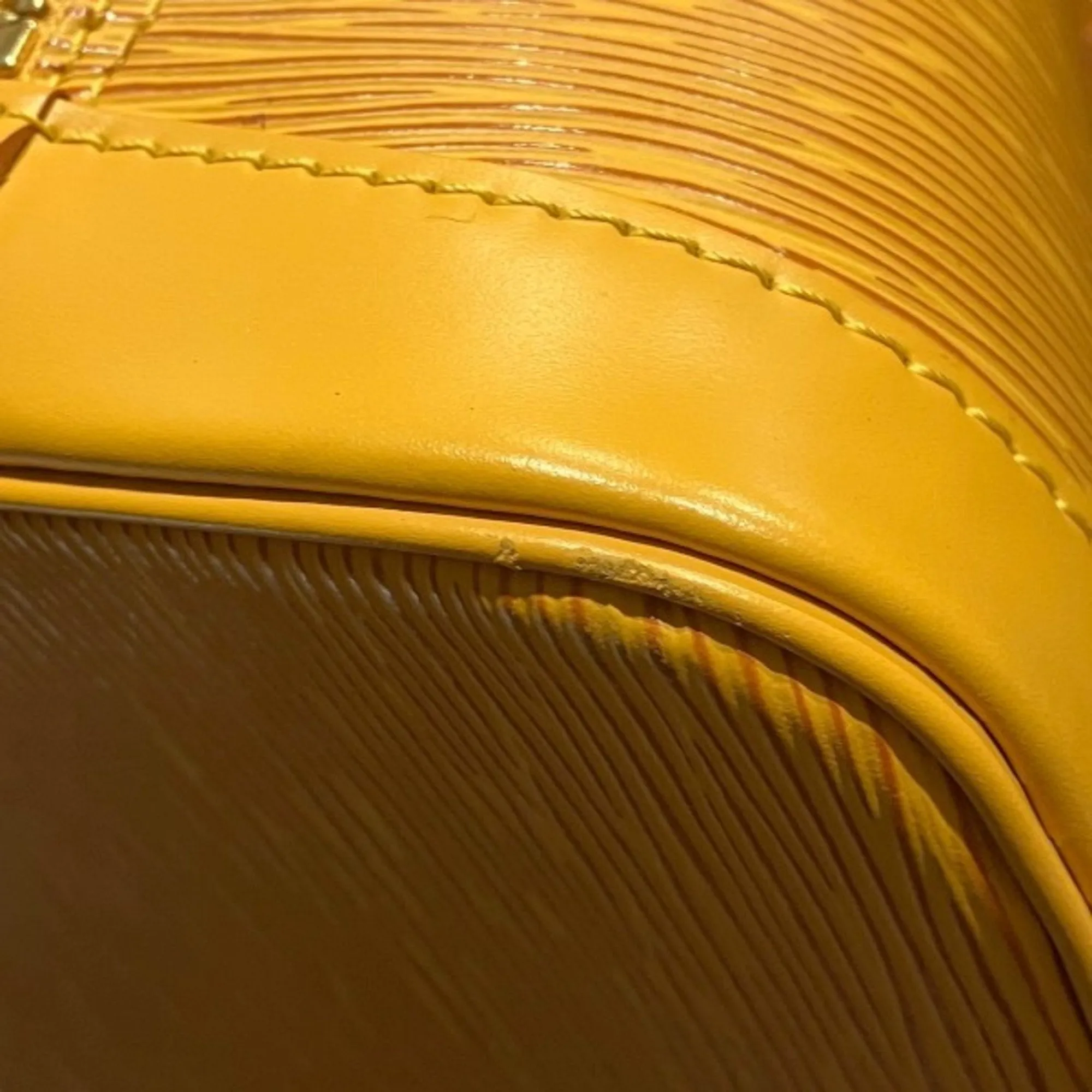 Alma BB Epi Leather Handbag Yellow