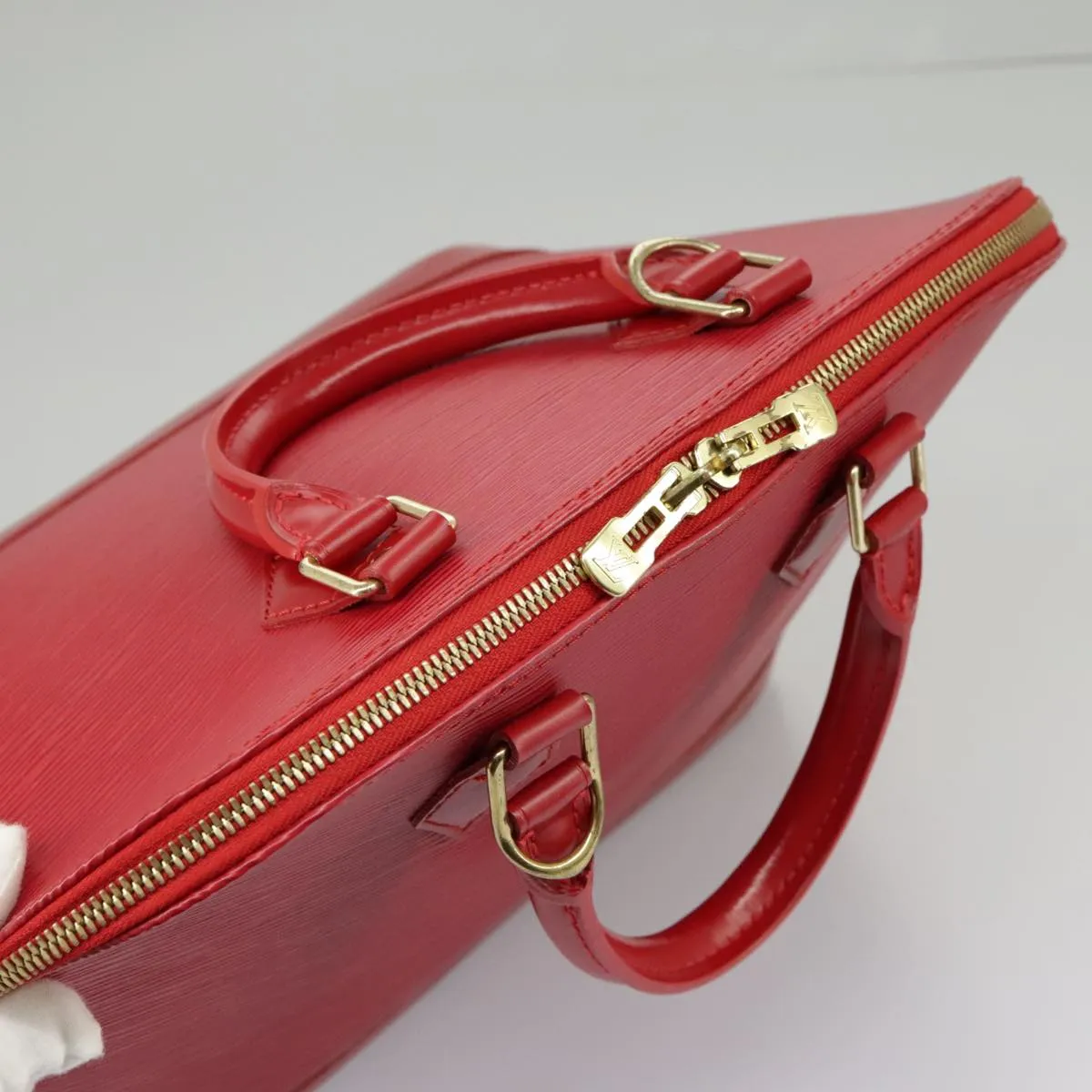 Alma BB Epi Leather Satchel