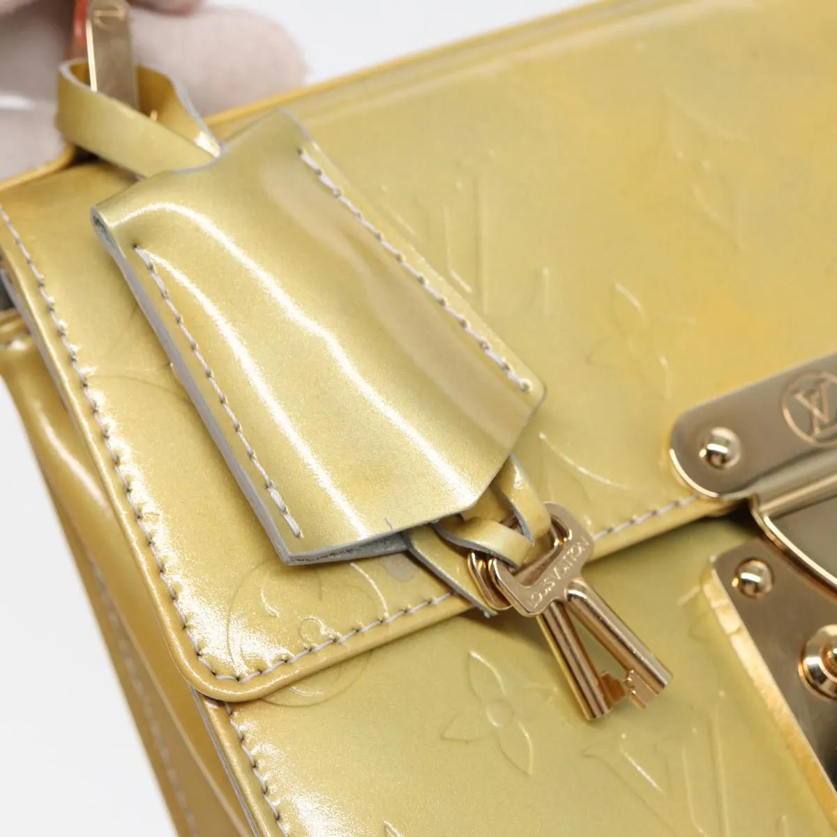 Alma BB Monogram Vernis Handbag