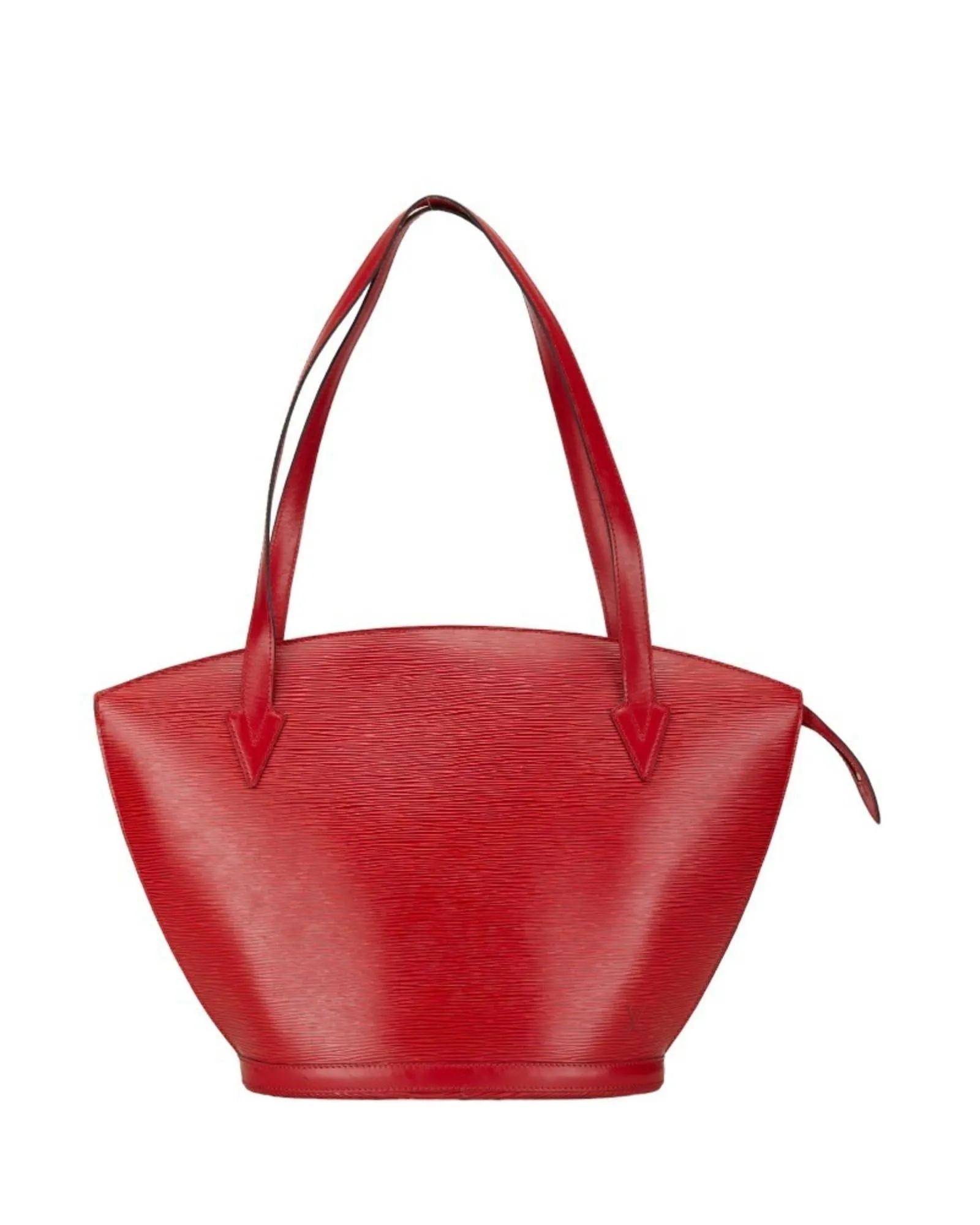 Alma Bucket Bag Monogram Vernis Red Leather