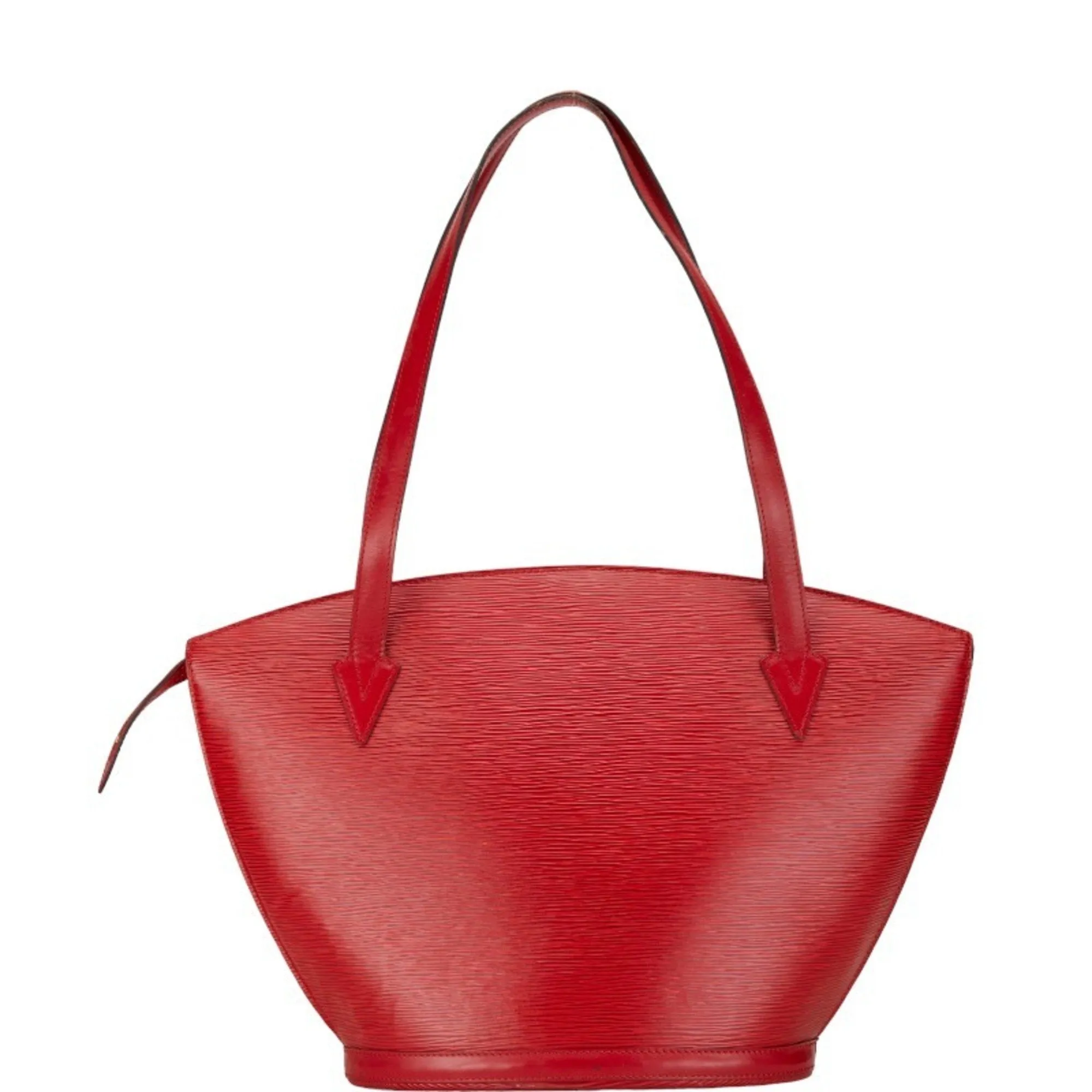 Alma Bucket Bag Monogram Vernis Red Leather