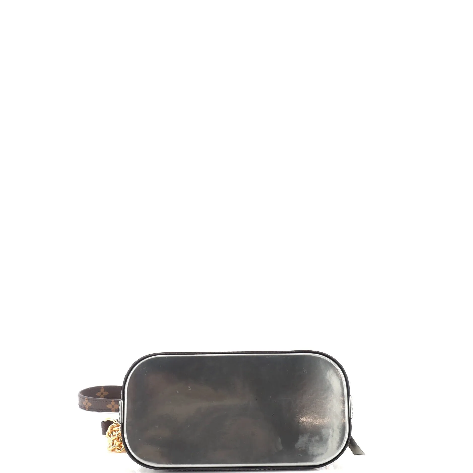 Alma Chain Handbag Vernis with Monogram Canvas Mini