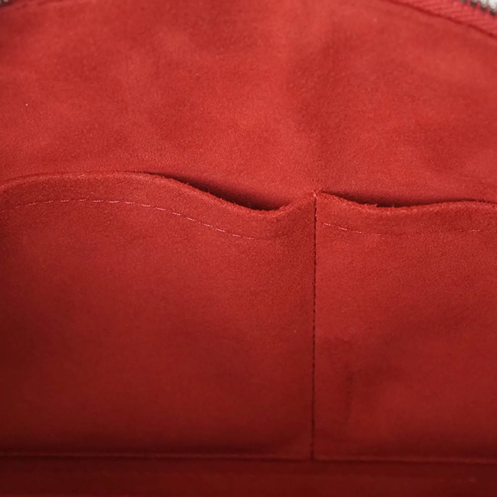 Alma Epi Leather Handbag Red