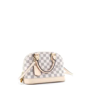 Alma Handbag Damier with Braided Detail BB