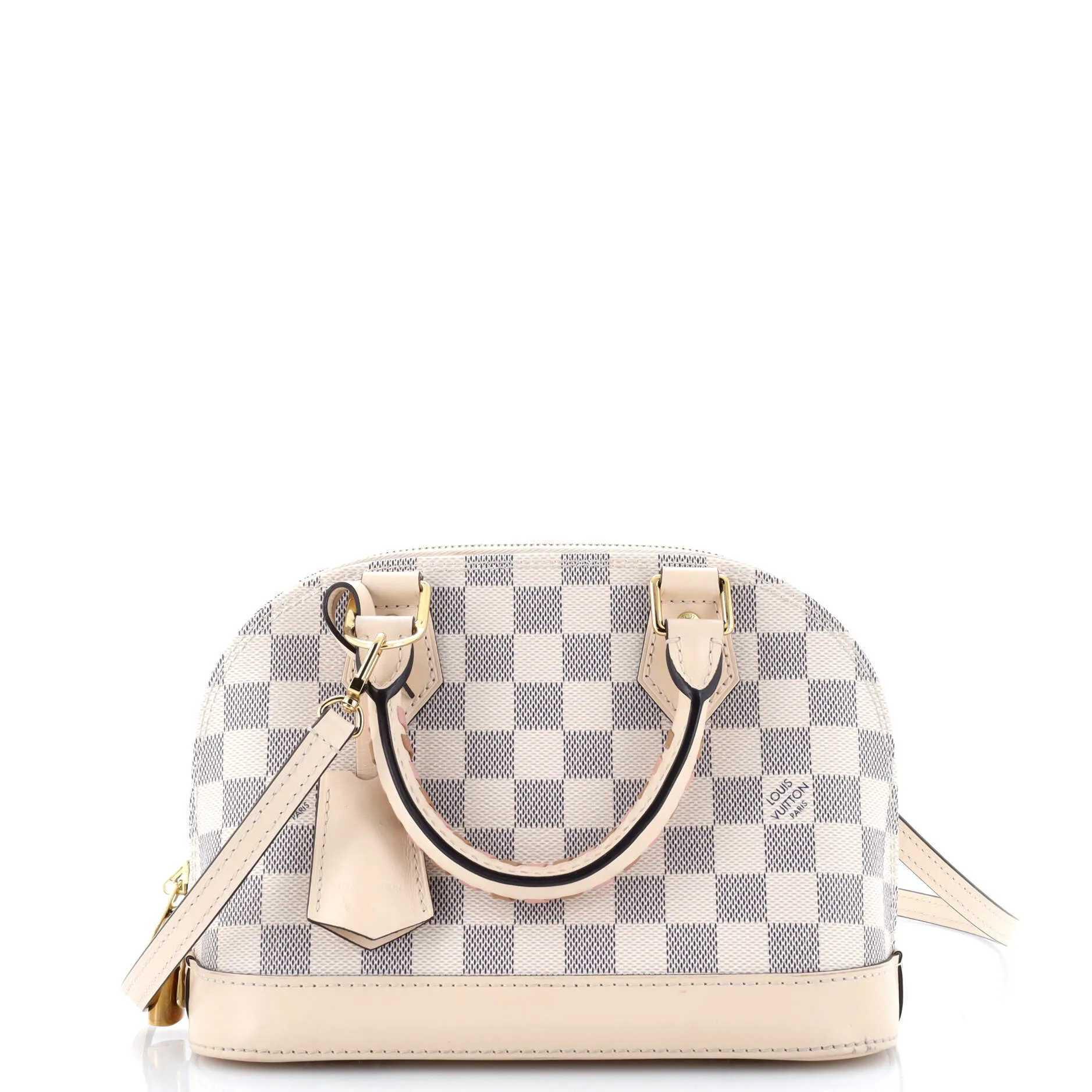 Alma Handbag Damier with Braided Detail BB