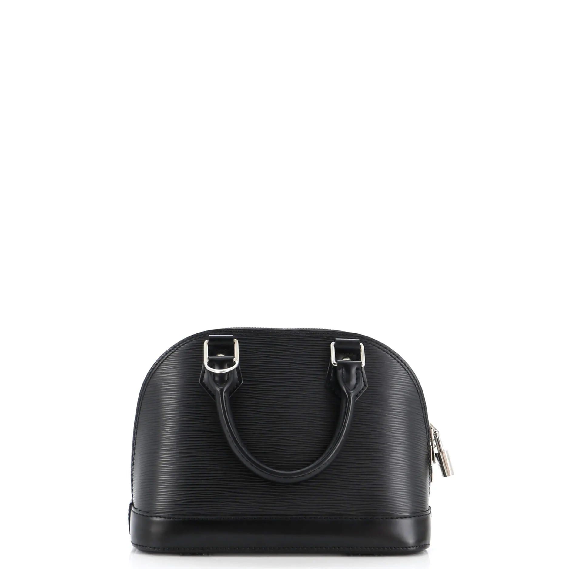 Alma Handbag Epi Leather with Logo Jacquard Strap BB
