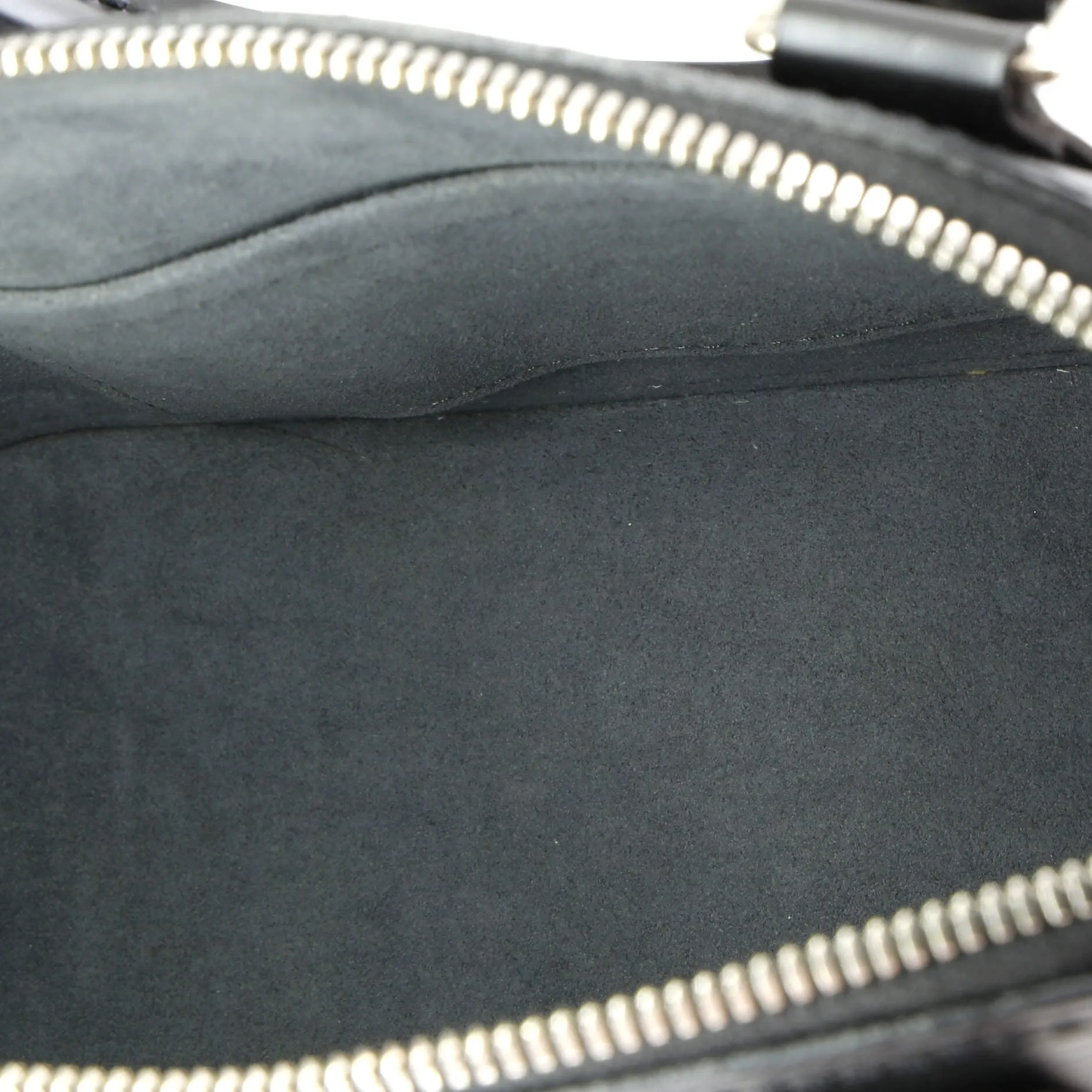 Alma Handbag Epi Leather with Logo Jacquard Strap BB