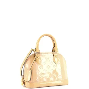 Alma Handbag Limited Edition Monogram Vernis Rayures BB