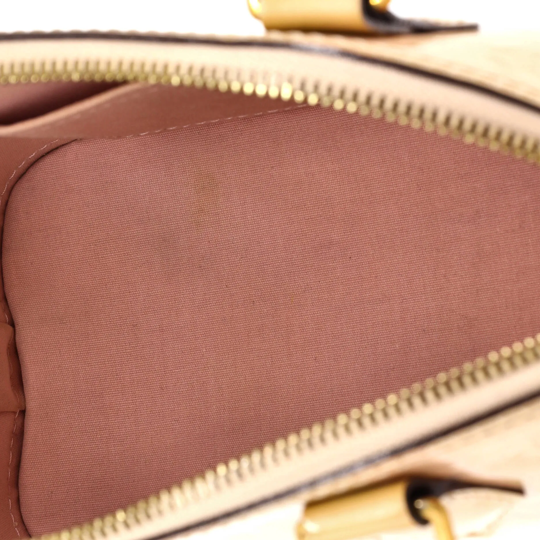 Alma Handbag Limited Edition Monogram Vernis Rayures BB