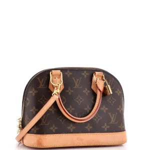 Alma Handbag Monogram Canvas BB
