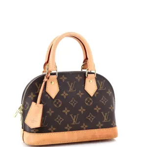 Alma Handbag Monogram Canvas BB