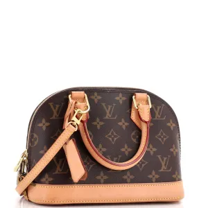 Alma Handbag Monogram Canvas BB