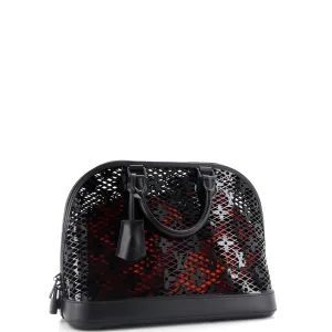 Alma Handbag Monogram Lace Leather PM