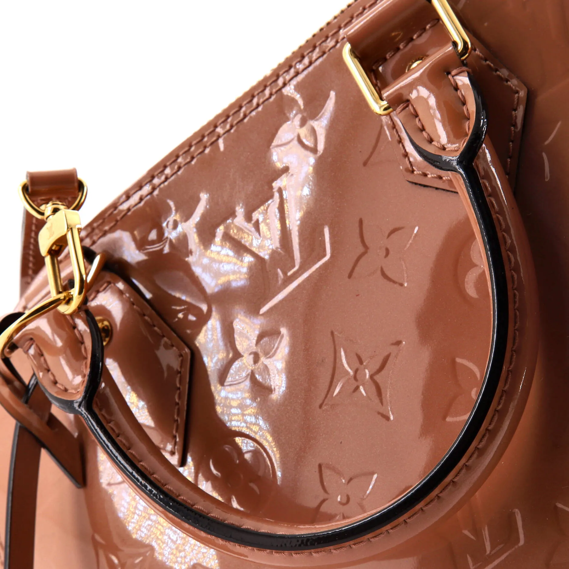 Alma Handbag Monogram Vernis BB