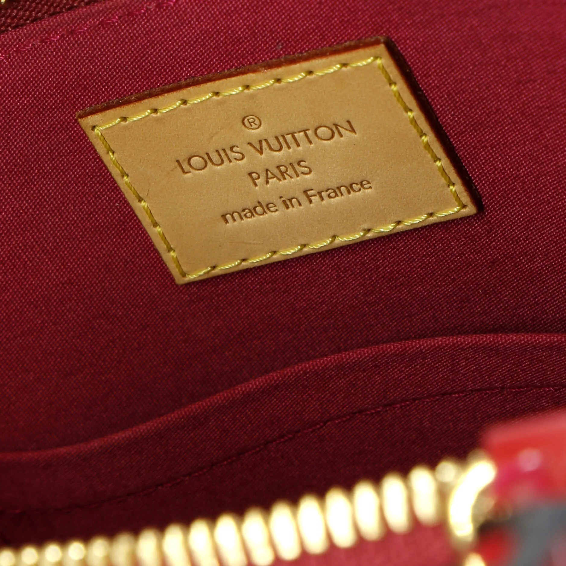 Alma Handbag Monogram Vernis BB