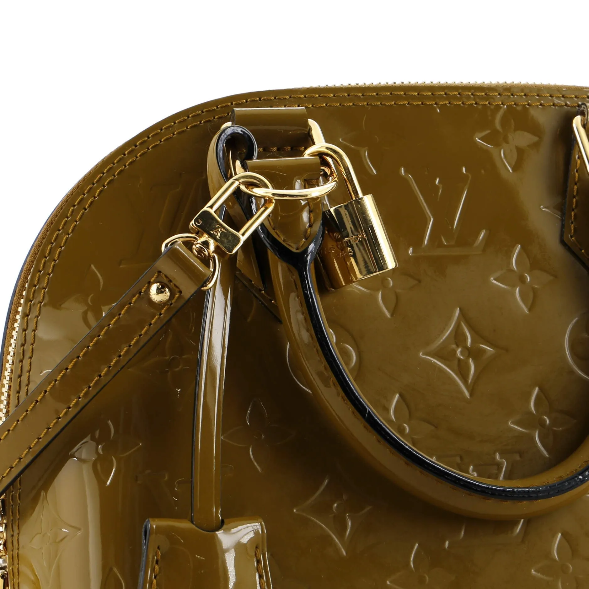 Alma Handbag Monogram Vernis BB