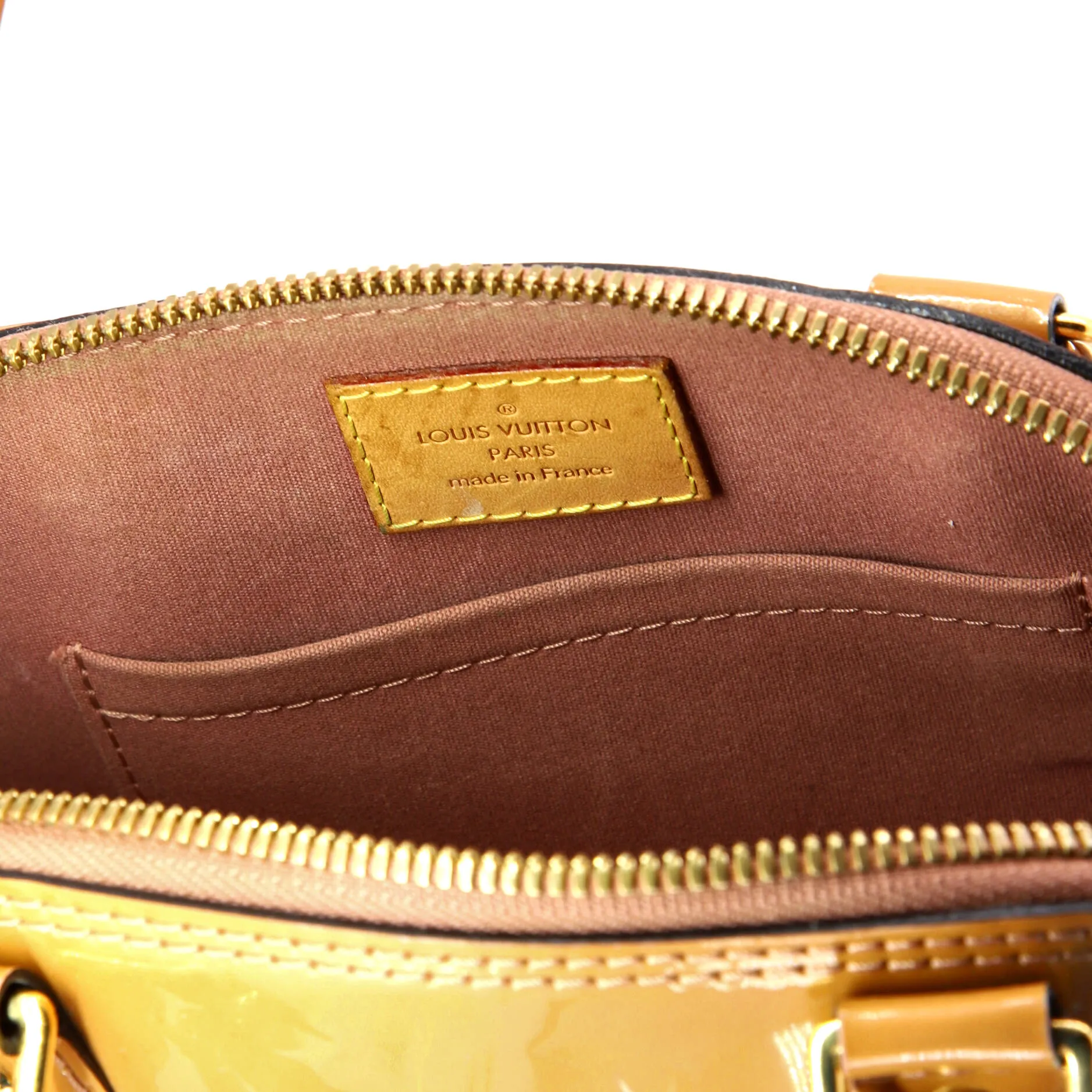 Alma Handbag Monogram Vernis BB