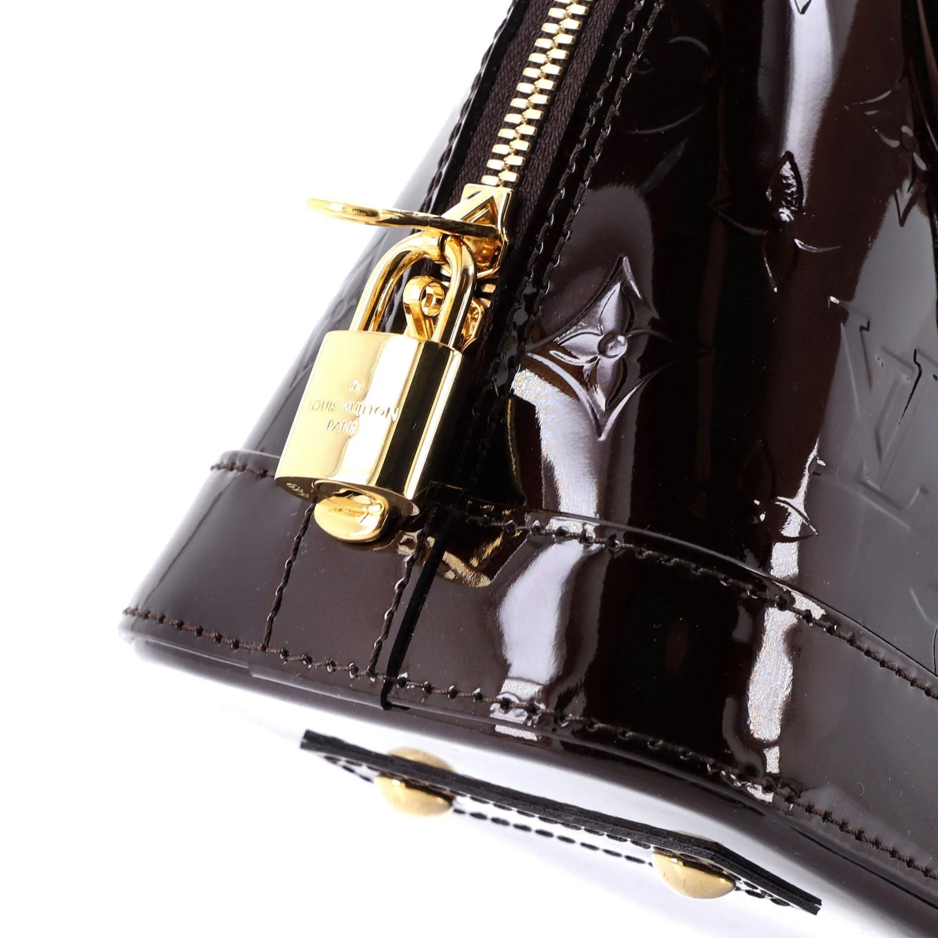 Alma Handbag Monogram Vernis BB