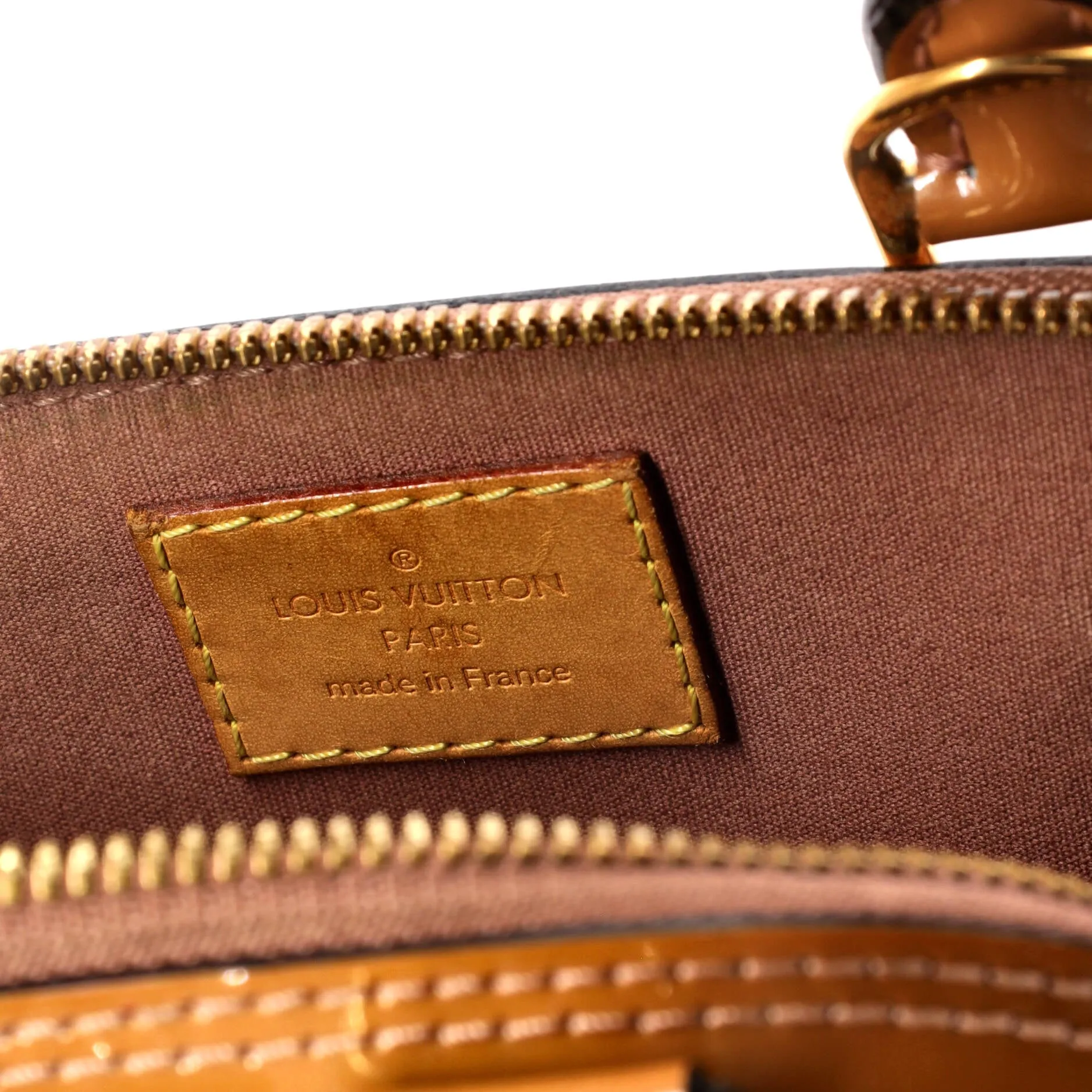 Alma Handbag Monogram Vernis BB