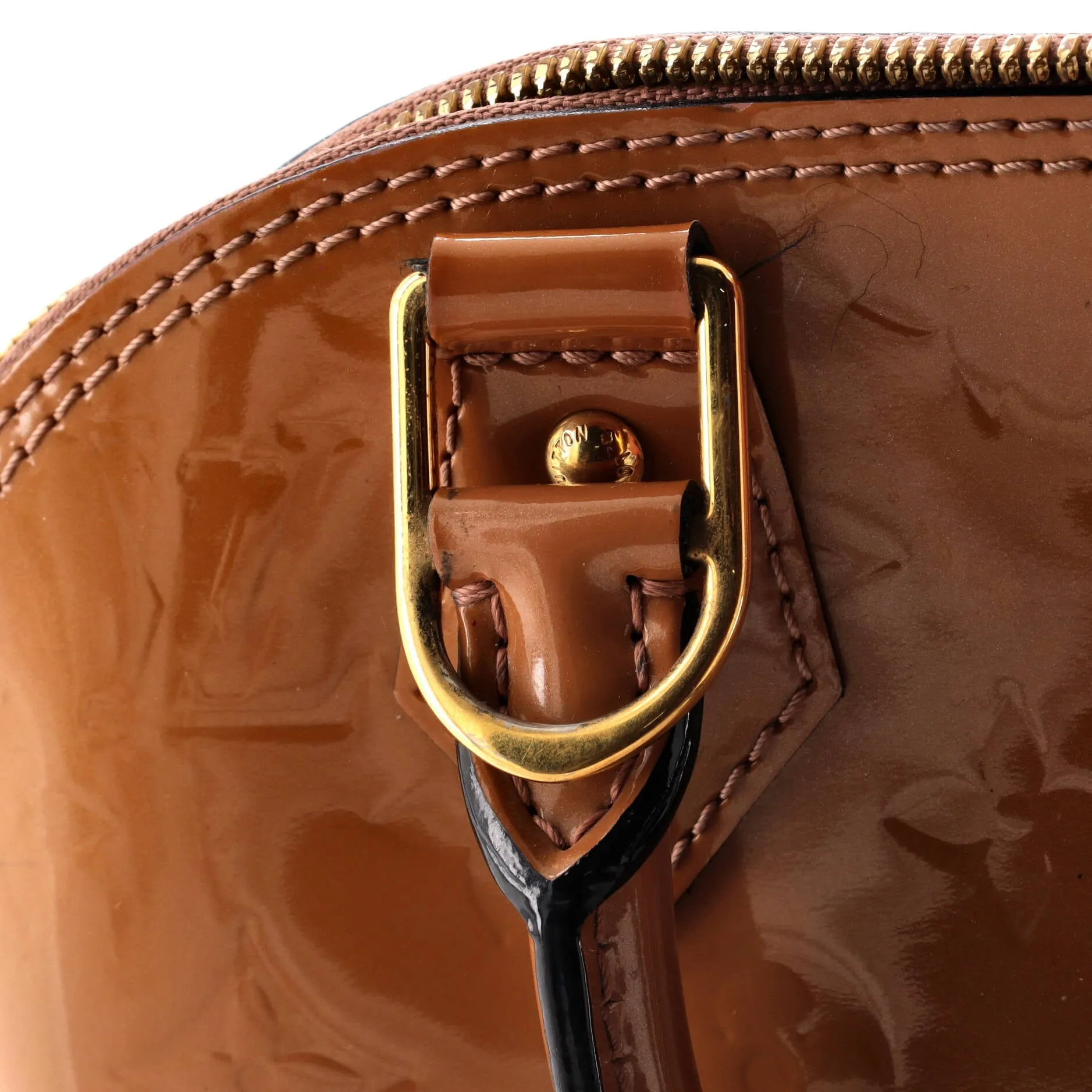 Alma Handbag Monogram Vernis BB