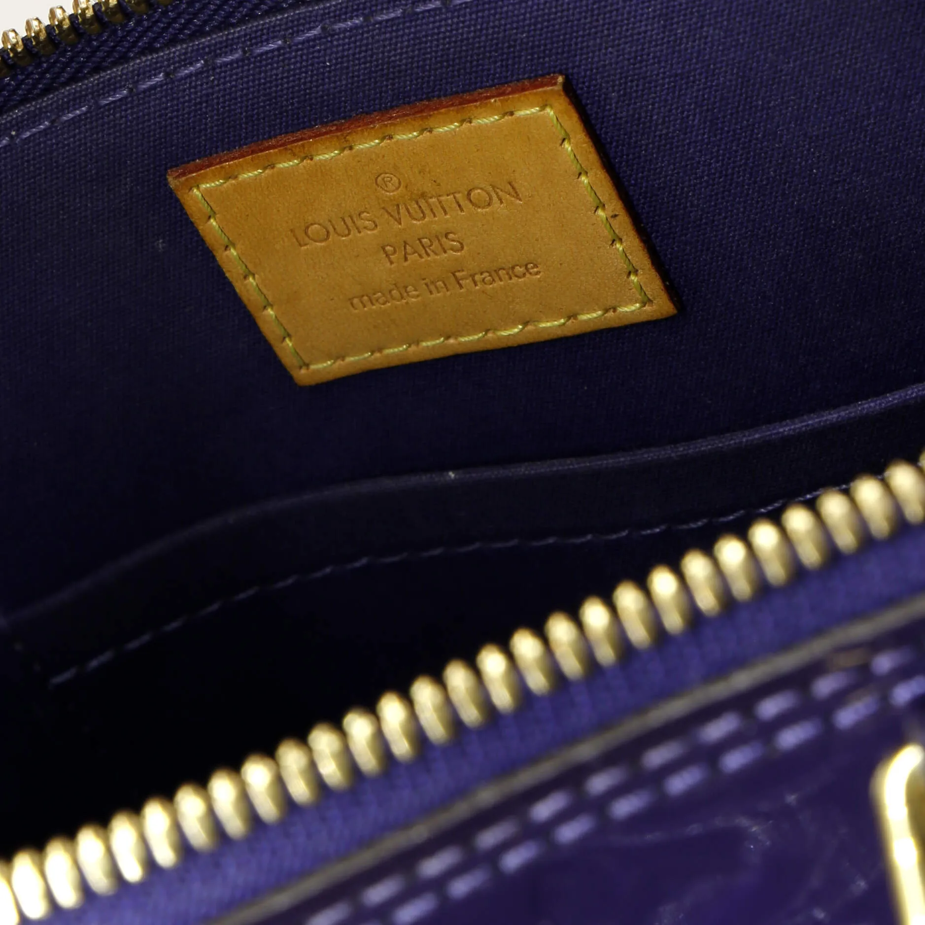 Alma Handbag Monogram Vernis BB