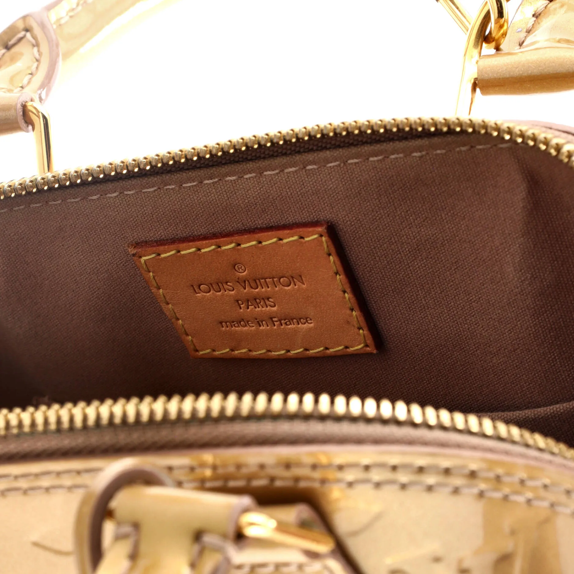 Alma Handbag Monogram Vernis BB