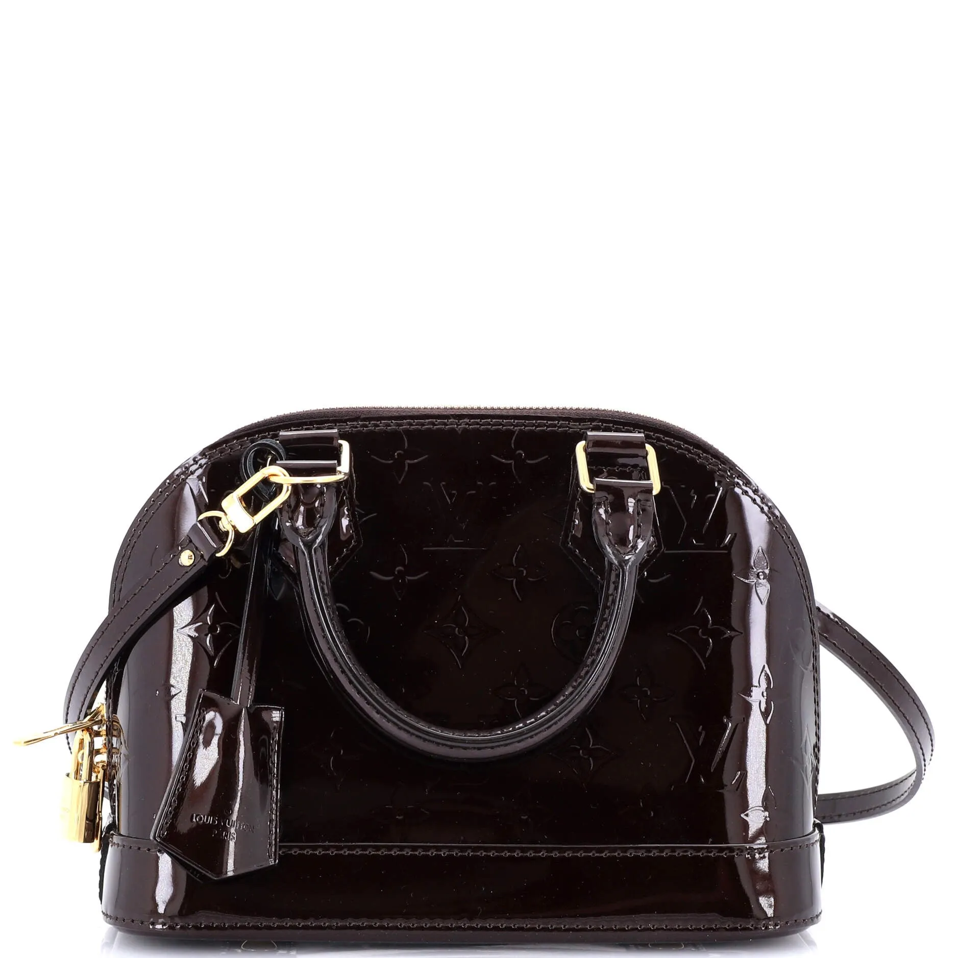 Alma Handbag Monogram Vernis BB