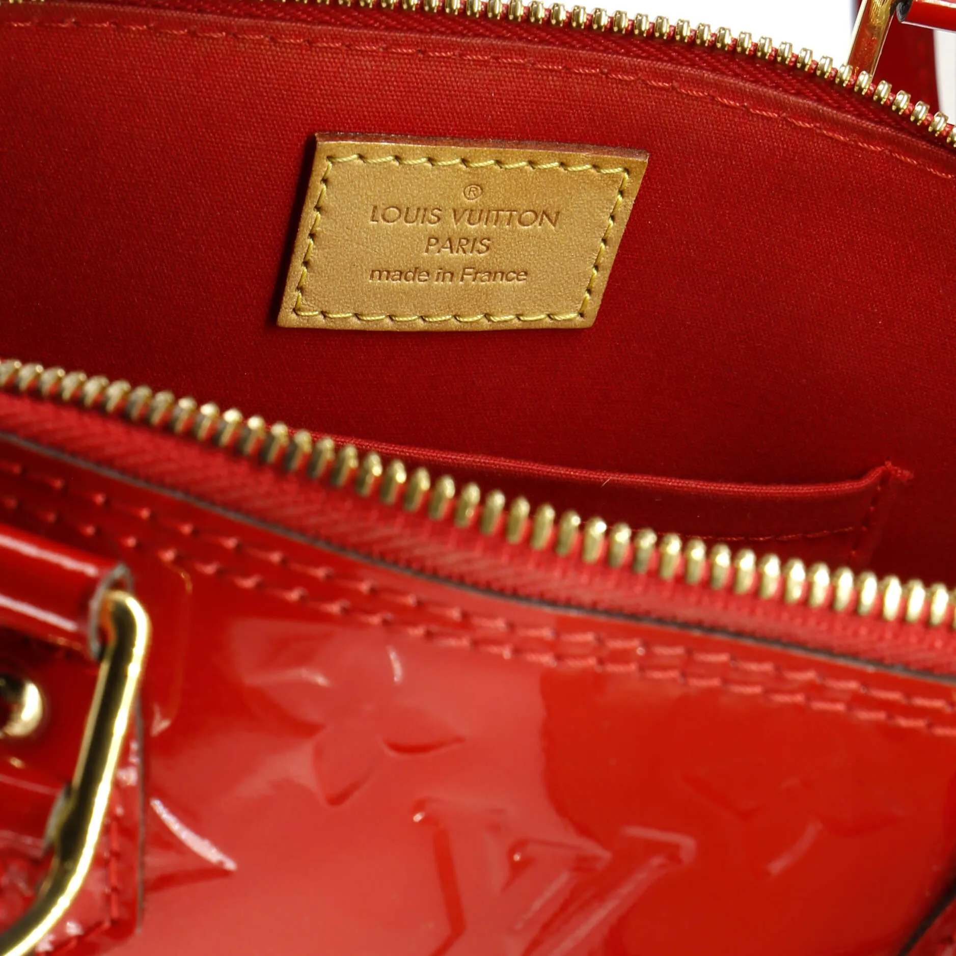 Alma Handbag Monogram Vernis BB