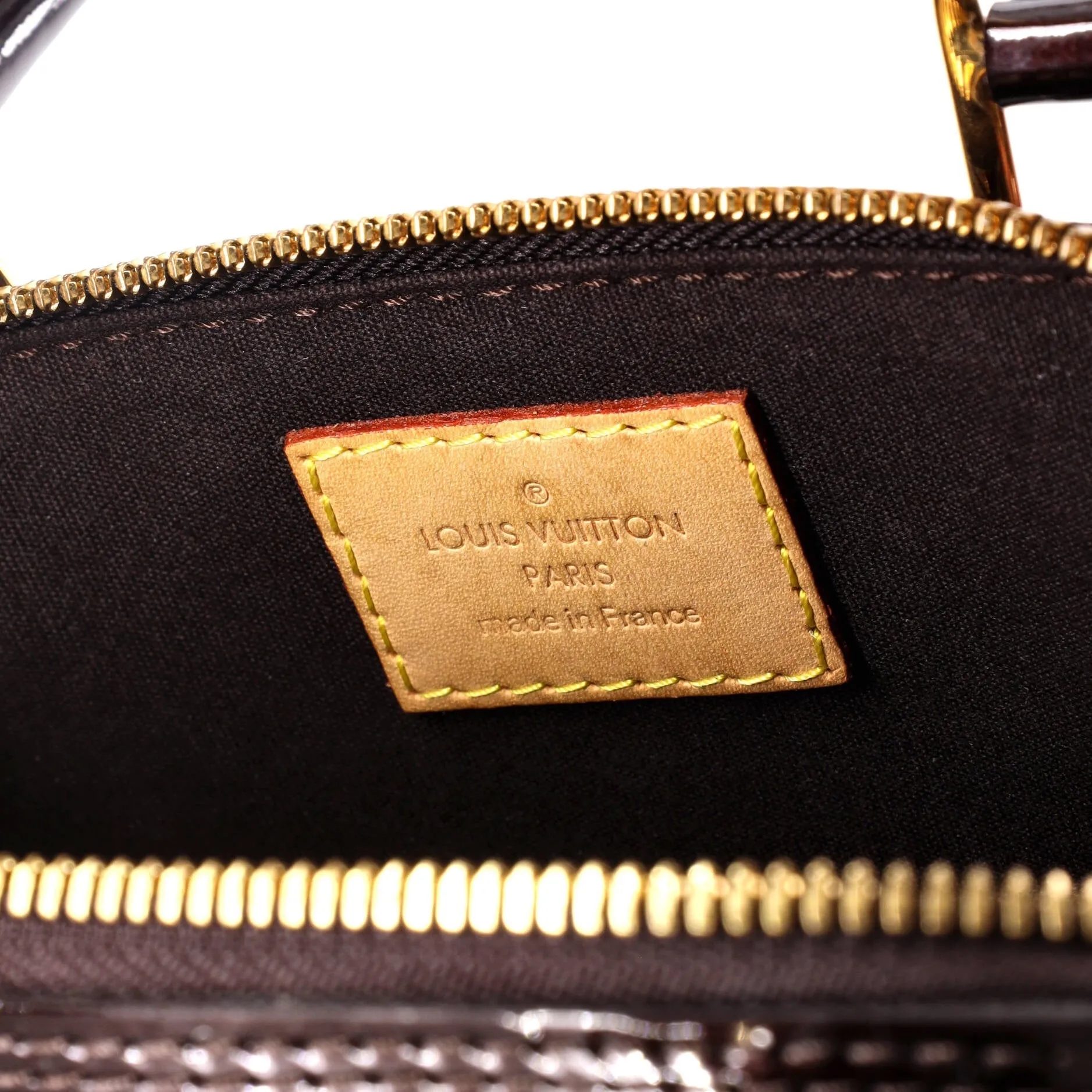 Alma Handbag Monogram Vernis BB