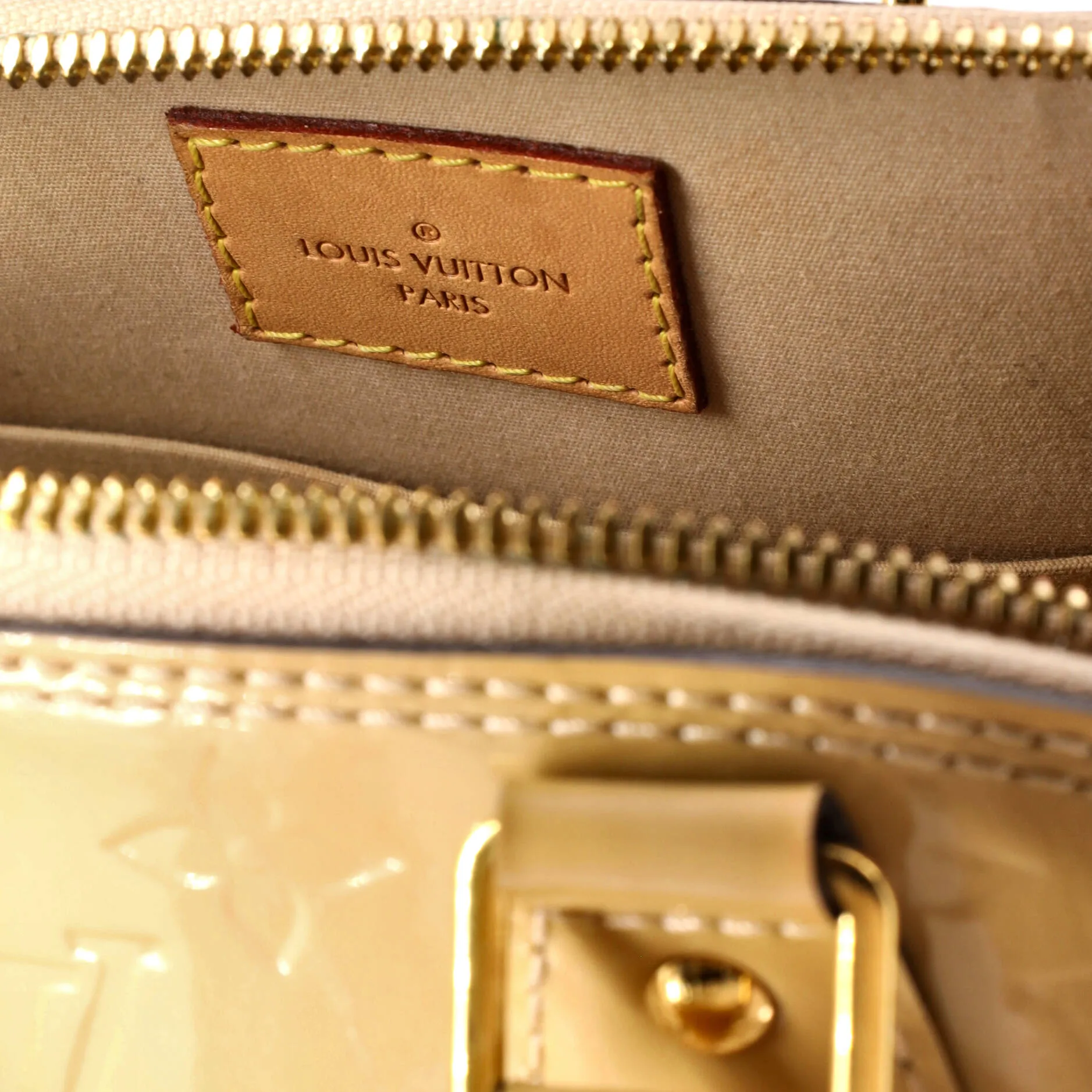 Alma Handbag Monogram Vernis BB