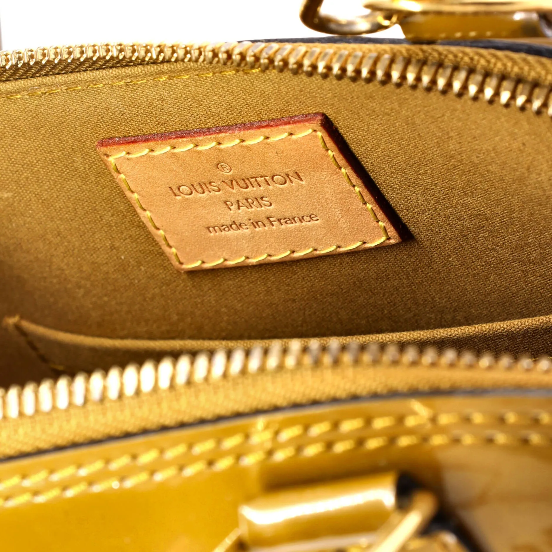 Alma Handbag Monogram Vernis BB