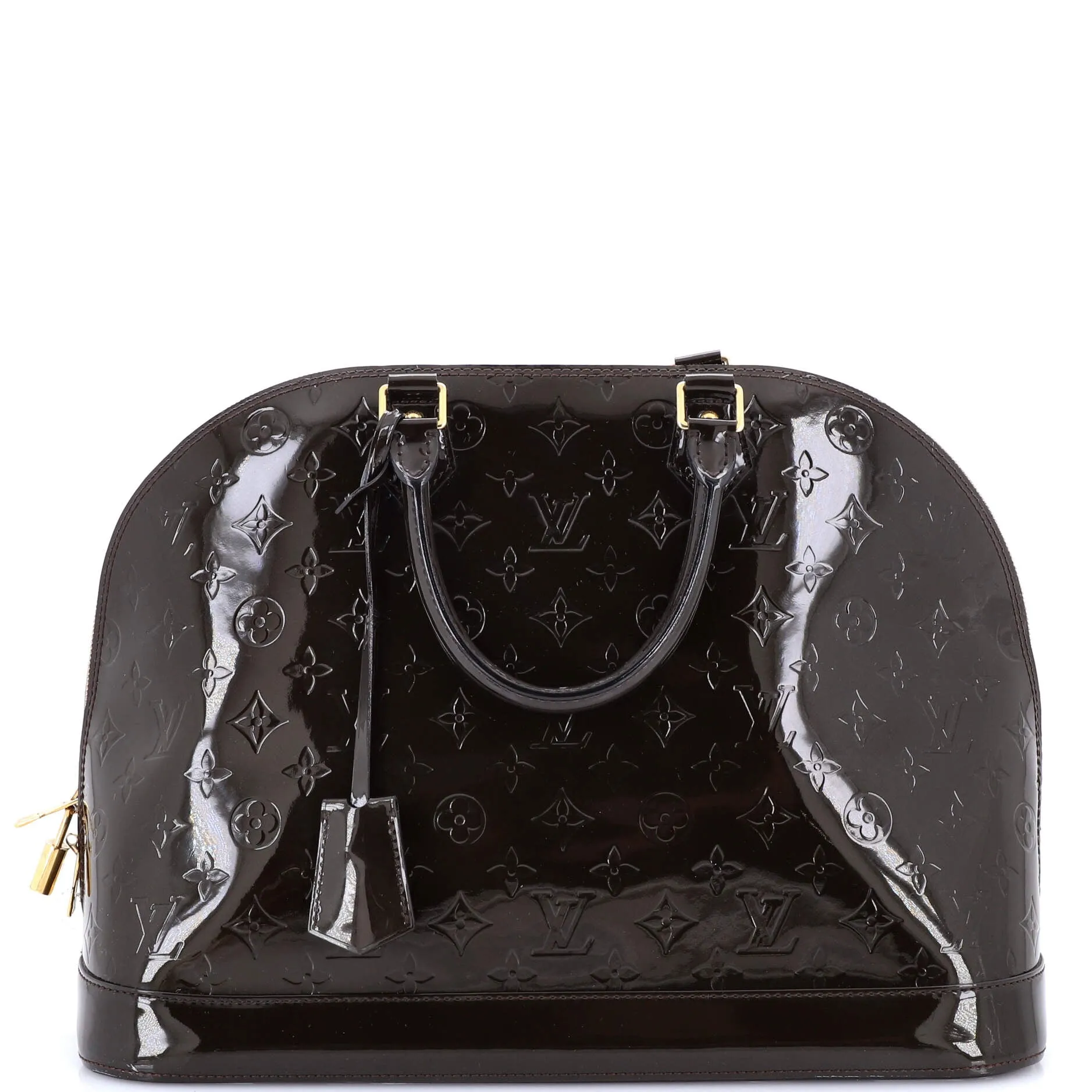 Alma Handbag Monogram Vernis GM