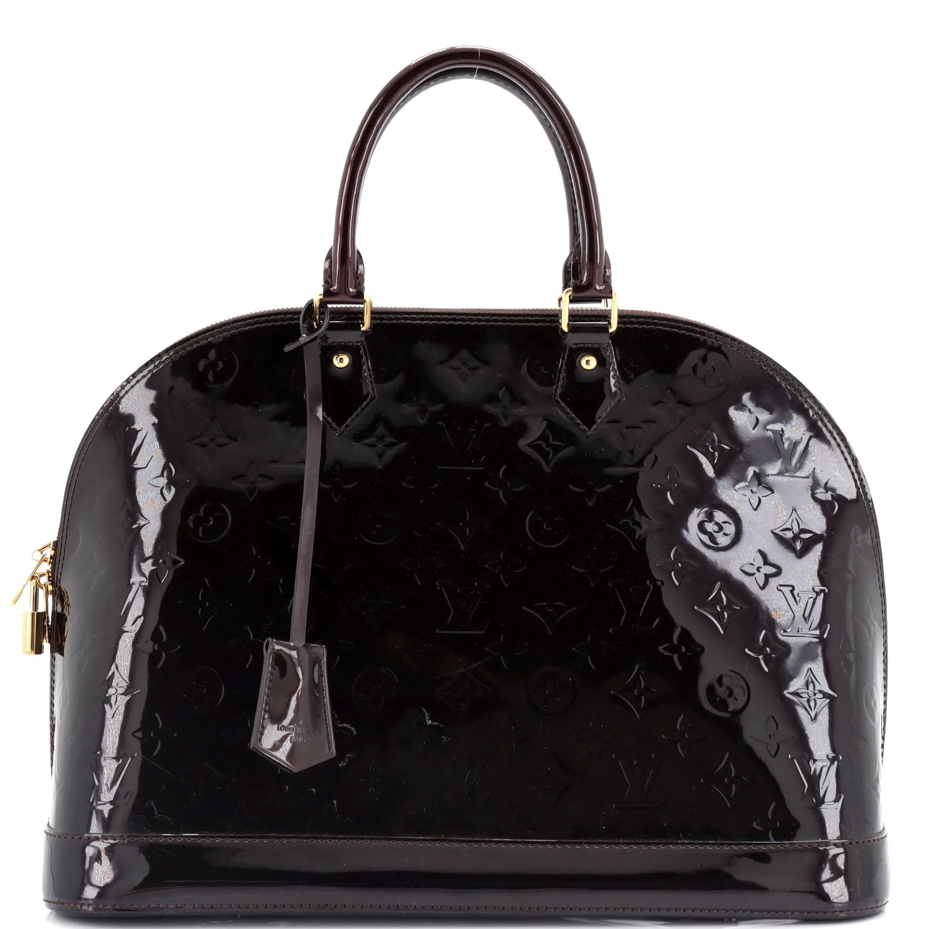 Alma Handbag Monogram Vernis GM