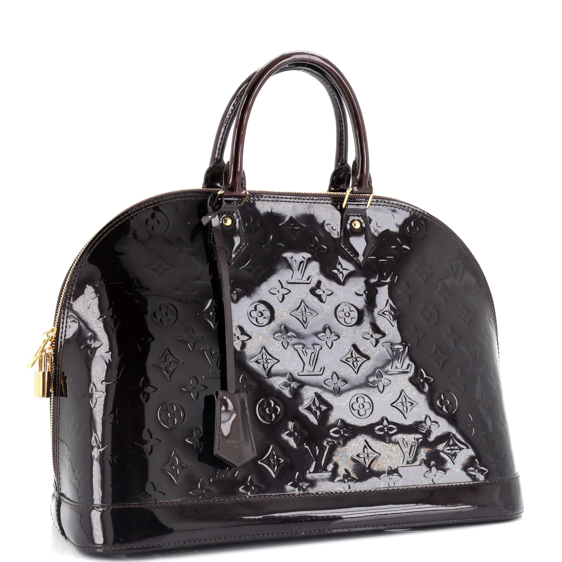 Alma Handbag Monogram Vernis GM