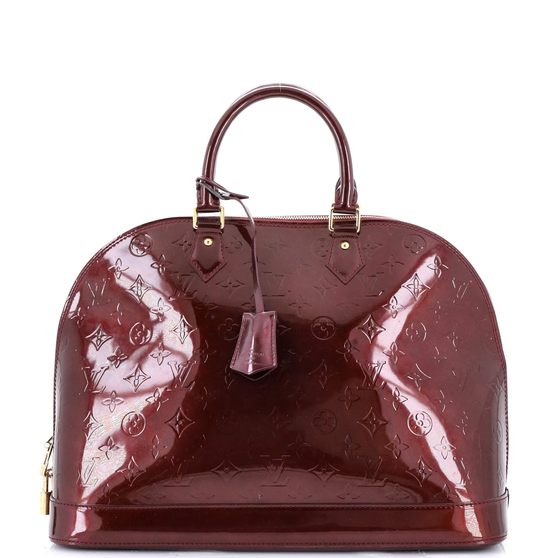 Alma Handbag Monogram Vernis GM