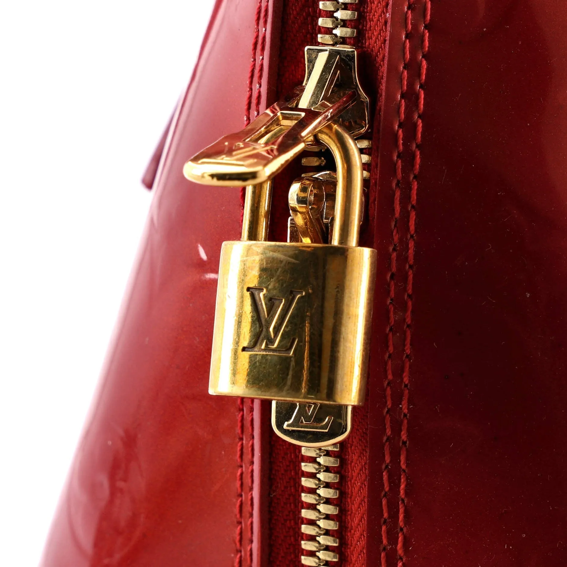 Alma Handbag Monogram Vernis GM
