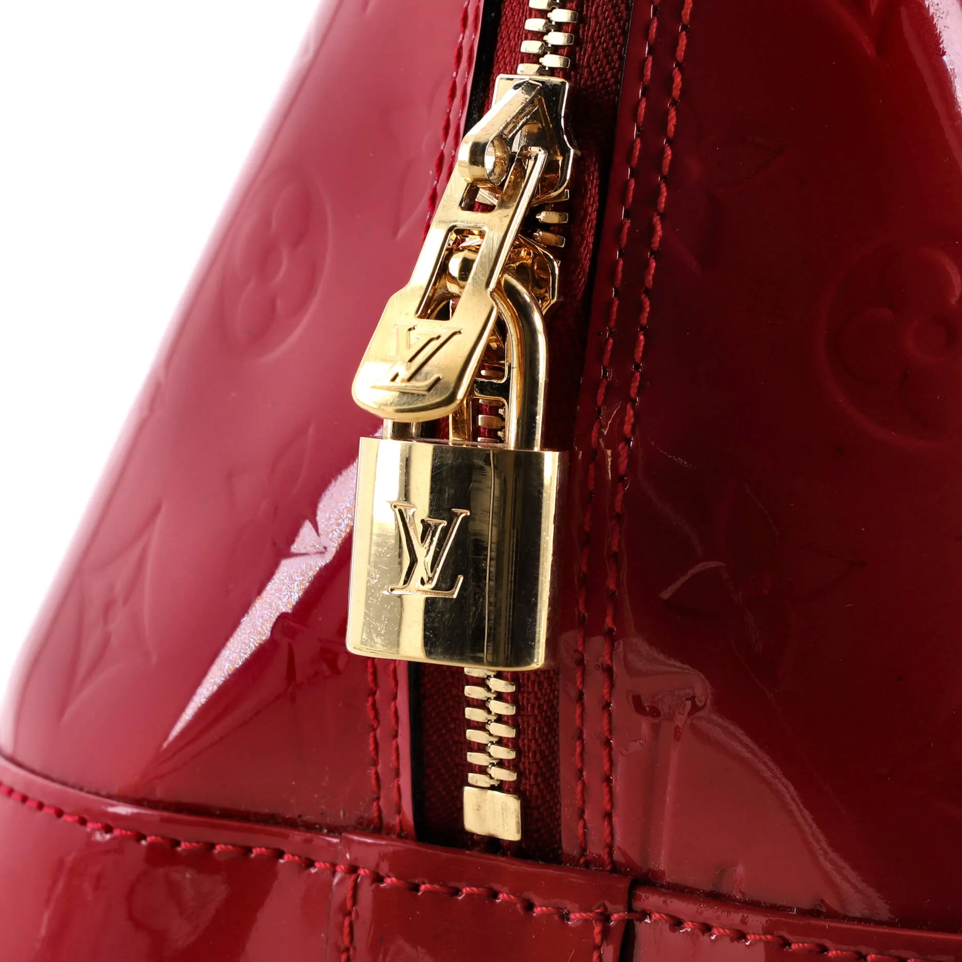 Alma Handbag Monogram Vernis GM