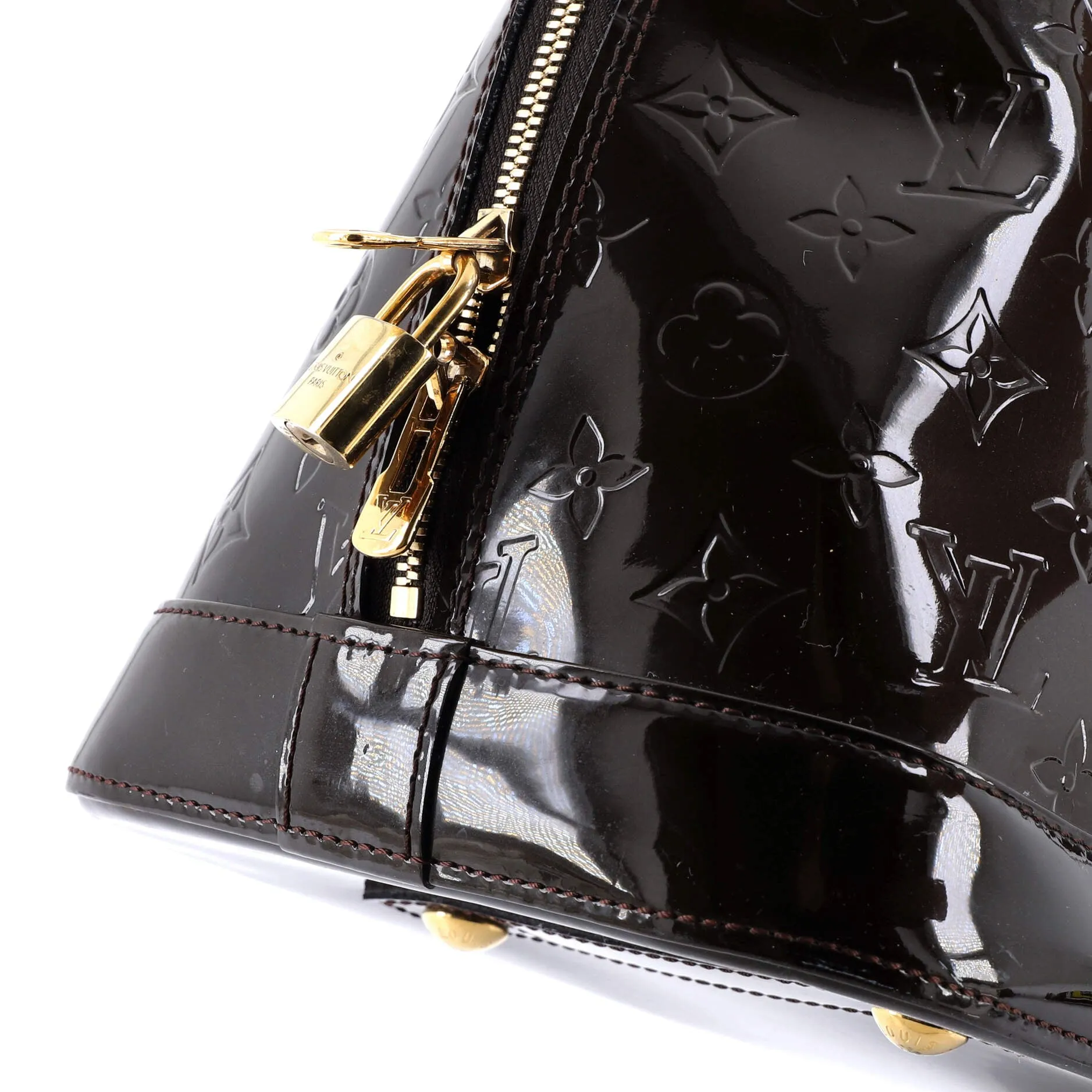 Alma Handbag Monogram Vernis GM
