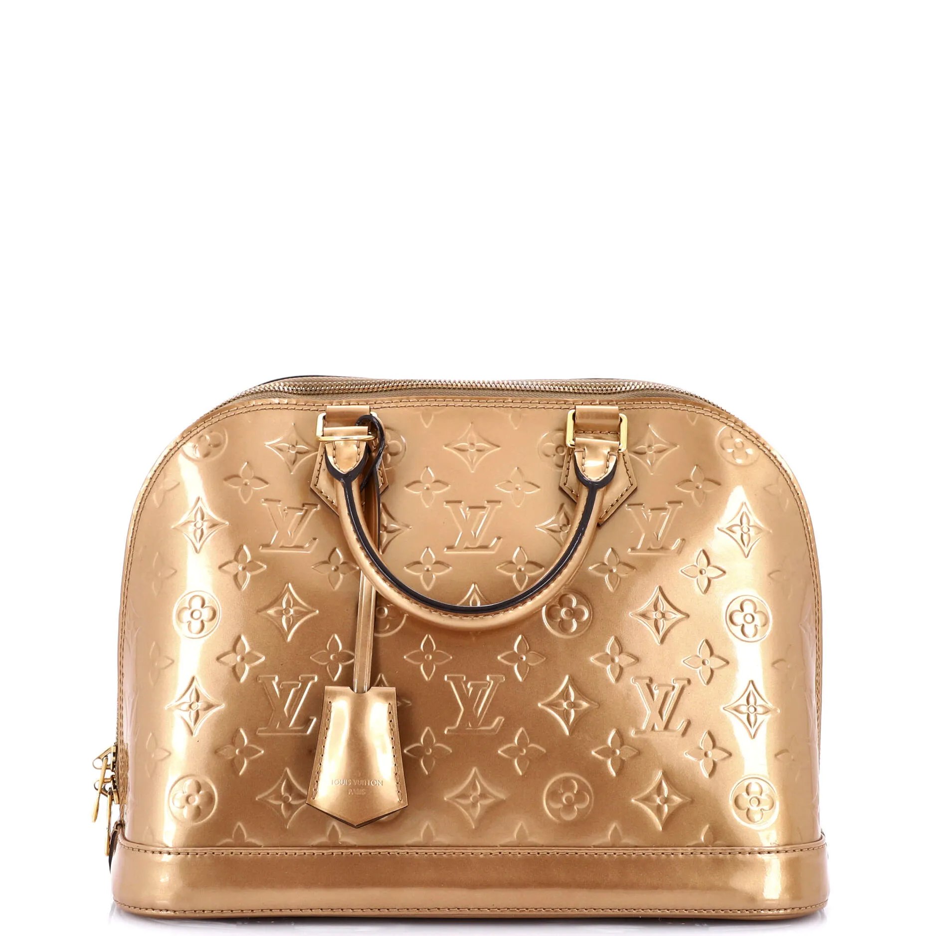 Alma Handbag Monogram Vernis PM