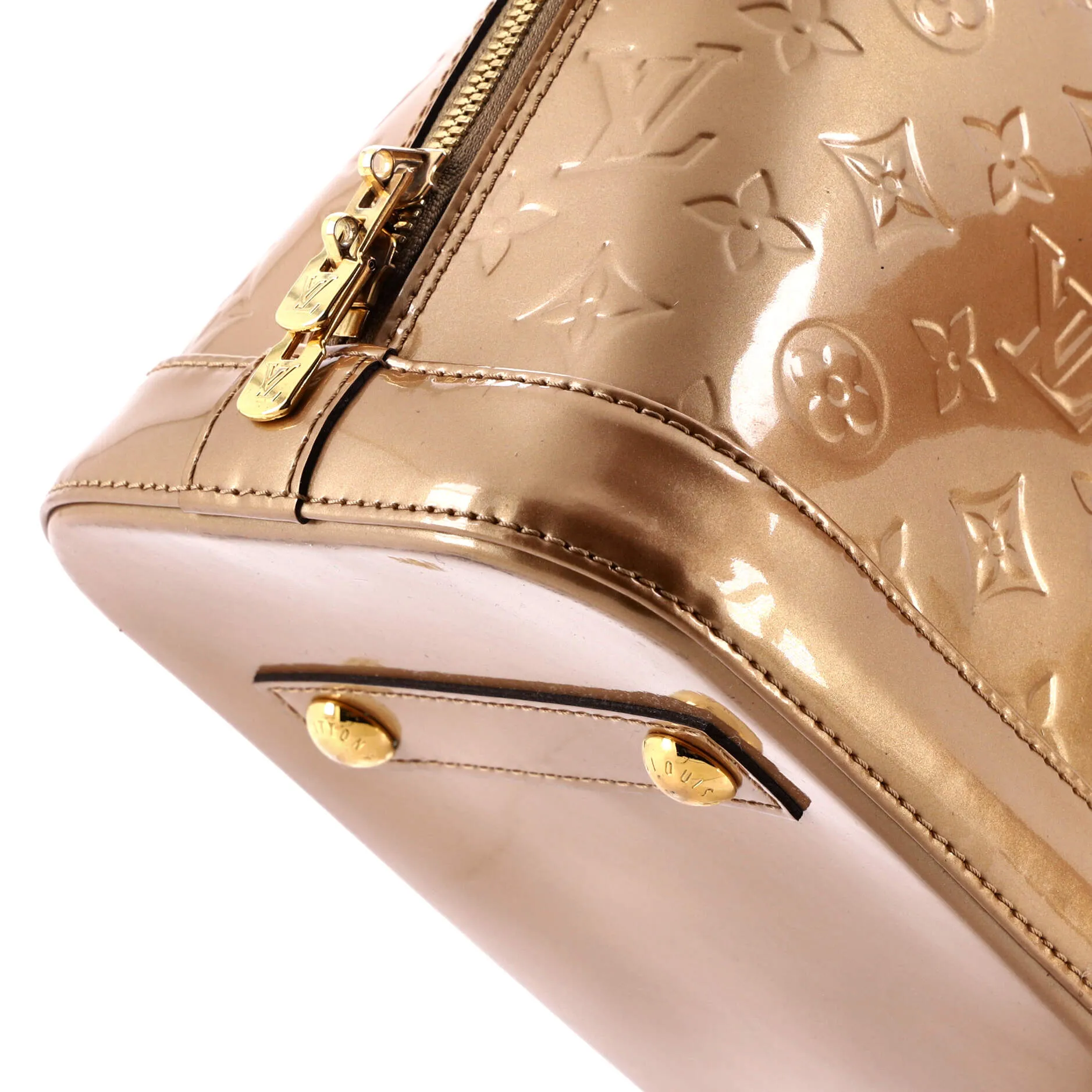 Alma Handbag Monogram Vernis PM