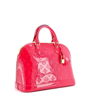 Alma Handbag Monogram Vernis PM